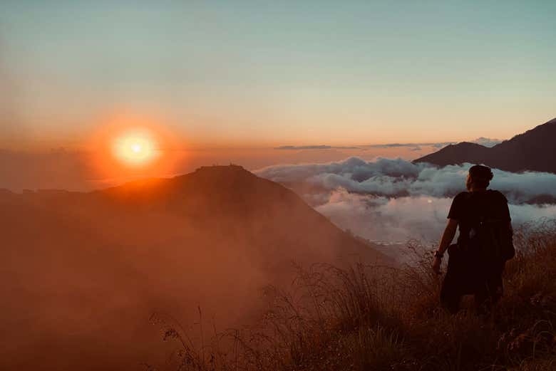 Uno de los picos ocultos del monte Batur 
