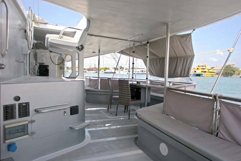 On board the boat