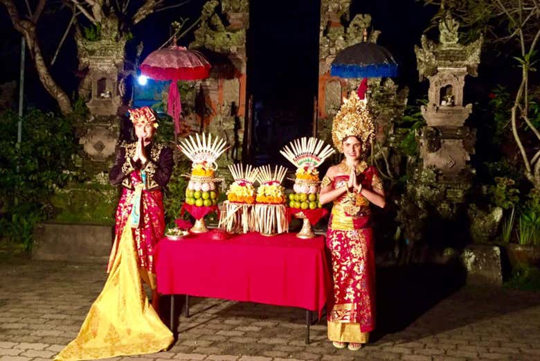 During the wedding ceremony