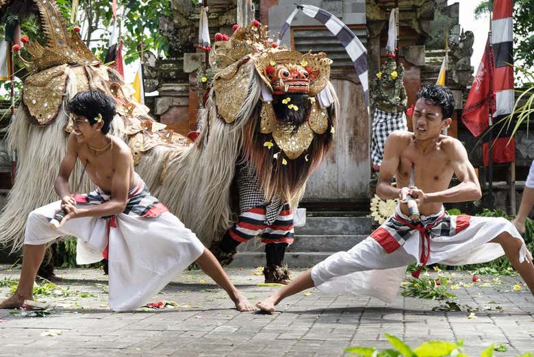 Spettacolo di danza Barong a Batubulan