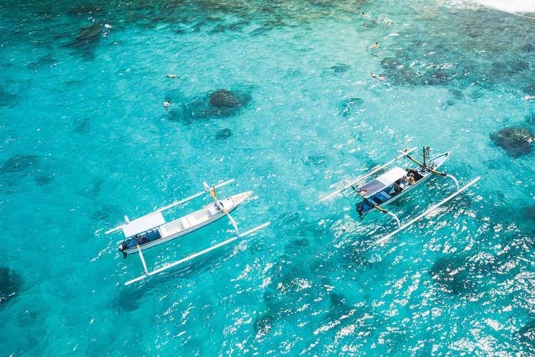 Jukung in Blue Lagoon, Padang Bai