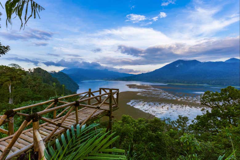 View over Lake Buyan