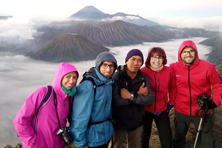Bromo volcano crater