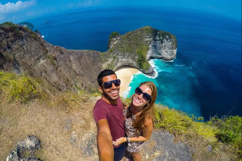 Desfrutando das vistas em Nusa Penida