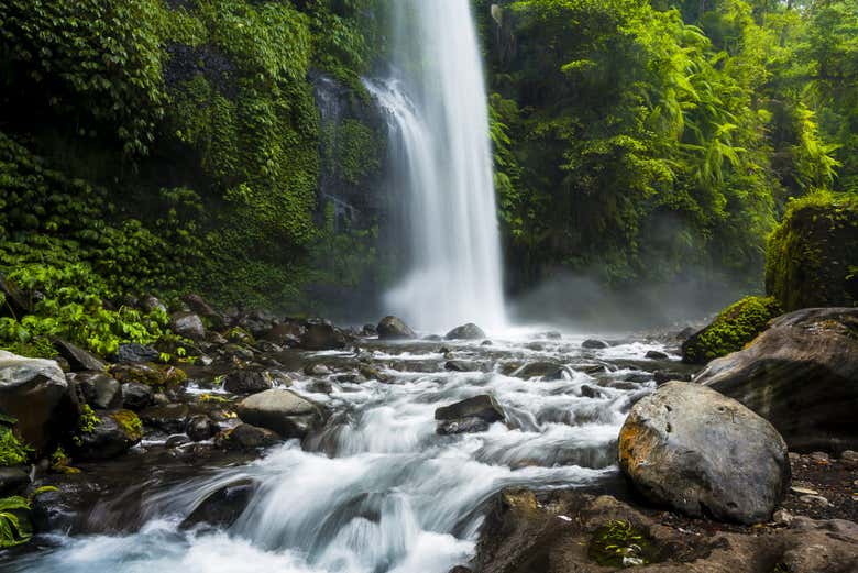Beautiful waterfall of Sendang Gile