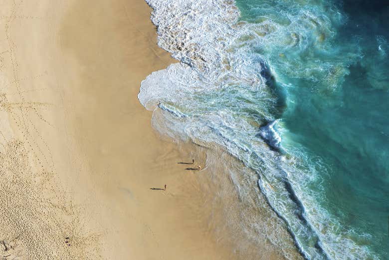 Vista aérea de Manta Bay