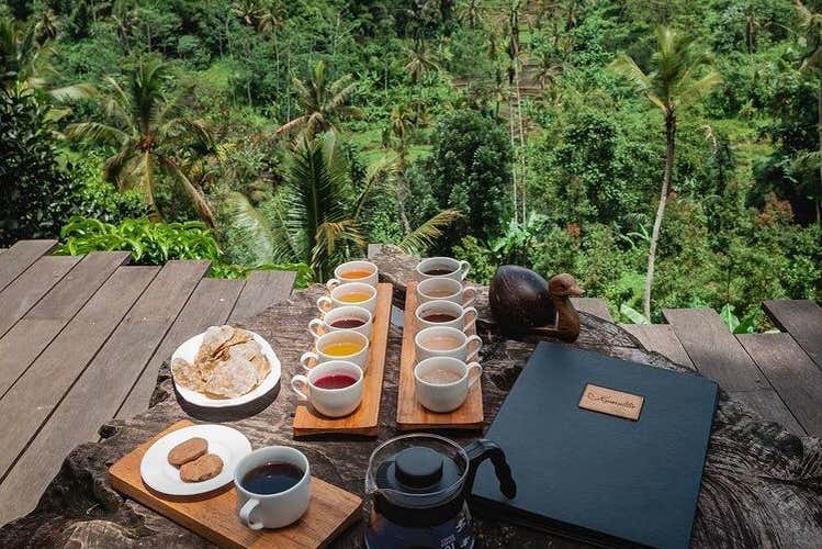 Café da manhã no terraço