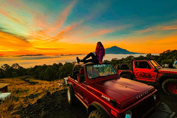 Tour del Monte Batur all'alba in fuoristrada