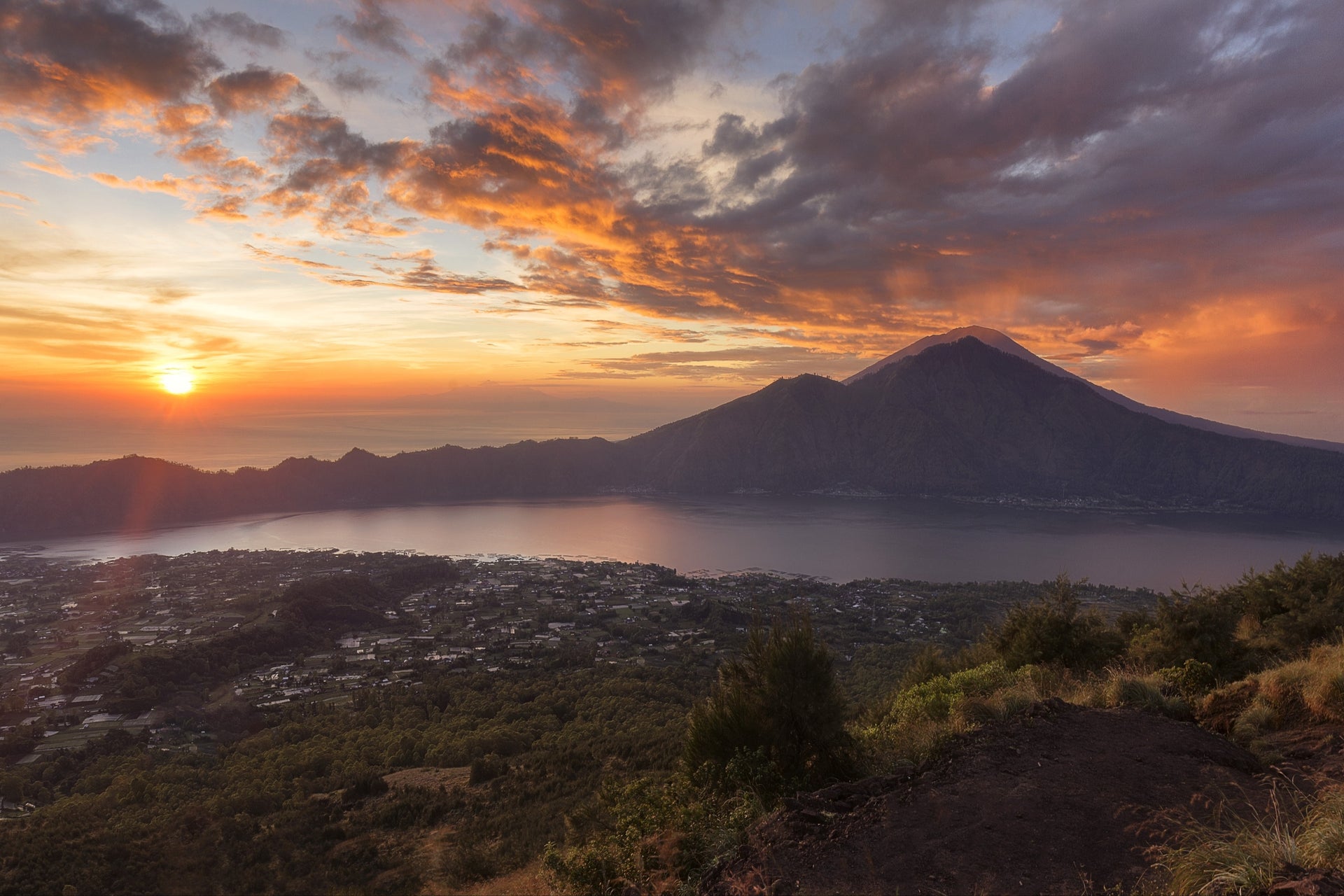 Trek privé sur le Mont Agung au lever du soleil