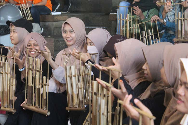 Espectáculo en Saung Angklung Udjo