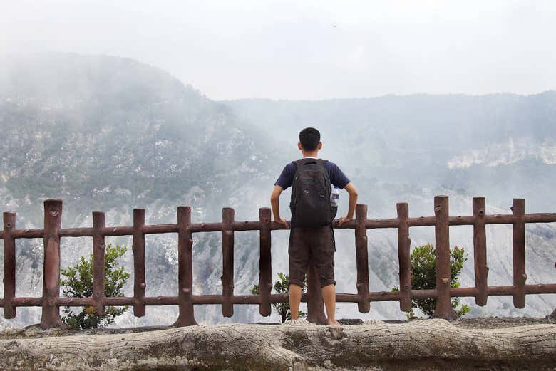 Miradores del volcán Tangkuban Perahu