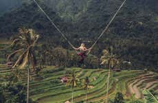 Entrada al parque de columpios Bali Swing