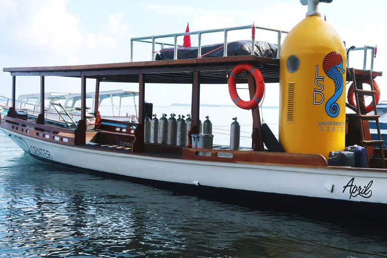 The boat we'll use during the trip