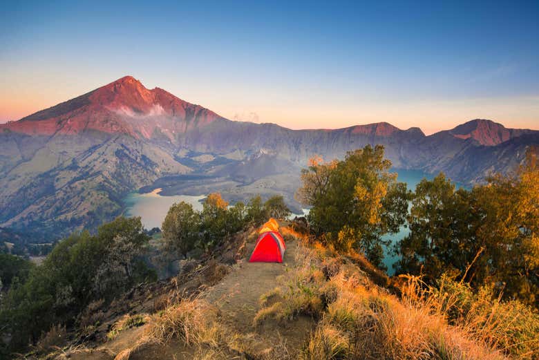 Camping on Mount Rinjani