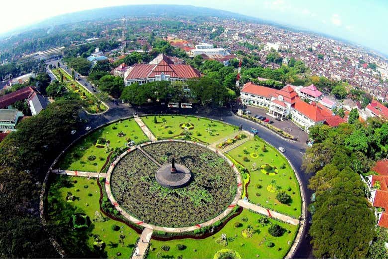 Vista aérea del ayuntamiento