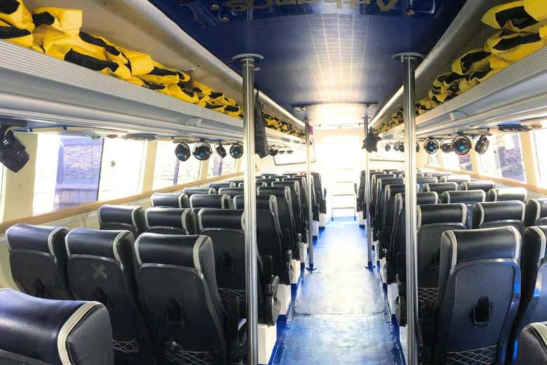 Interior de la embarcación 