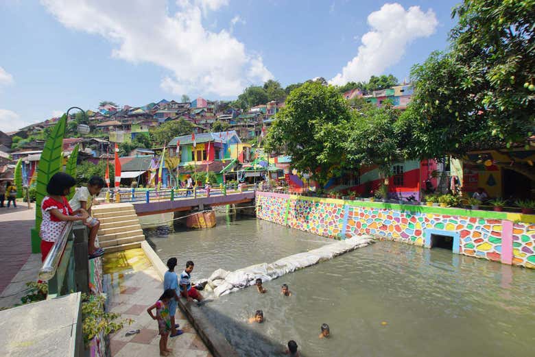 View of the Rainbow Village