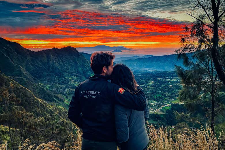 ¡Momento romántico!
