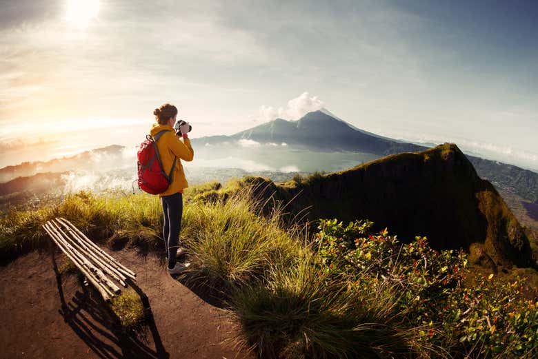 Fotografando o nascer do sol em Bali