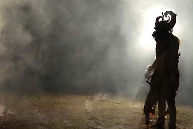 Uno de los protagonistas de la danza kecak