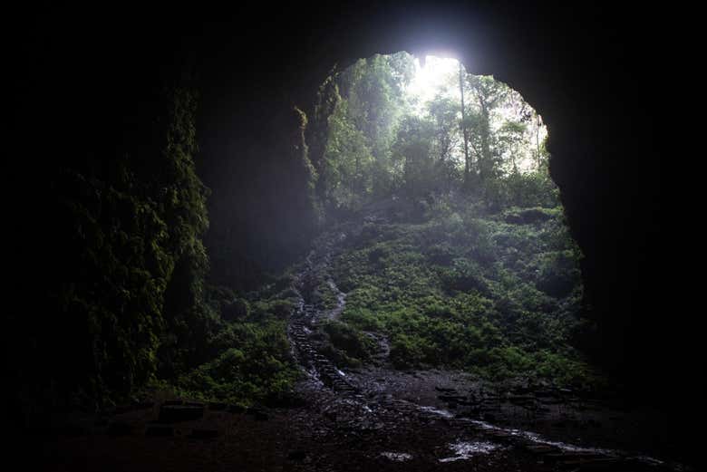 Entrada a la cueva de Jomblang