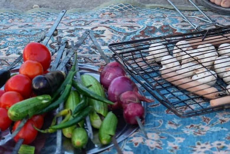 Churrasco no deserto