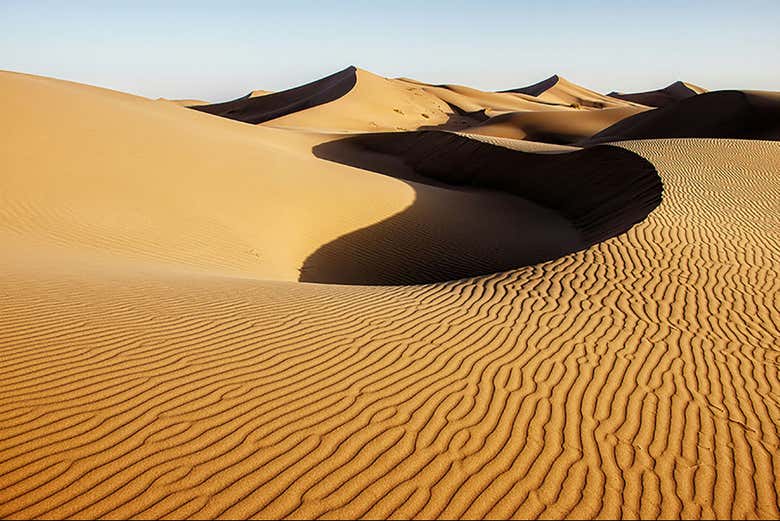 Dunas do deserto de Varzaneh