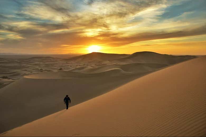 Entardecer no deserto