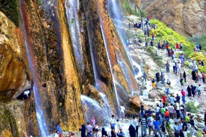 Visitando la cascada Margún