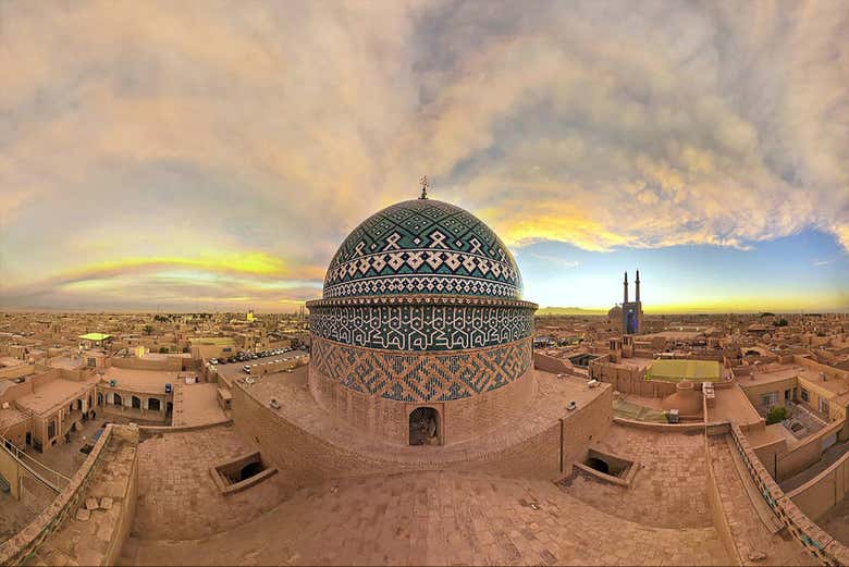 La mezquita Jameh en Yazd