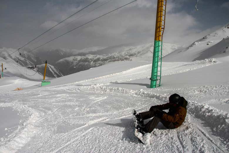 Você também poderá praticar snowboard