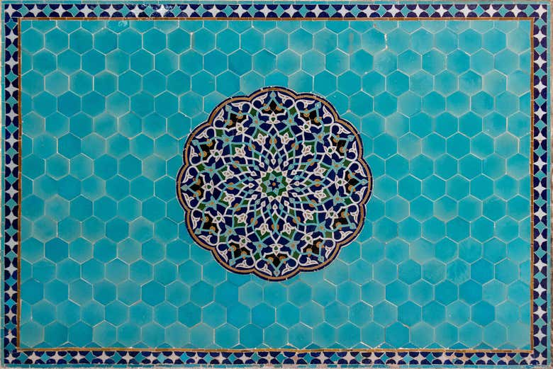 Azulejos da Mesquita Jāmeh de Yazd