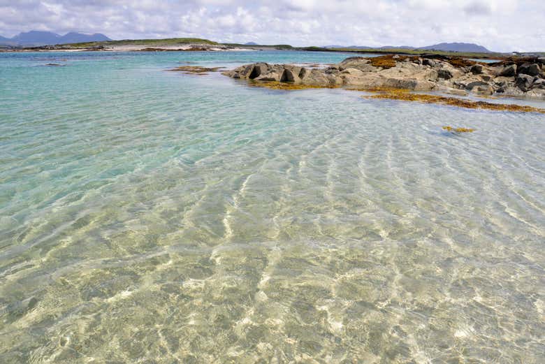 Mannin Bay stands out for its crystal-clear water