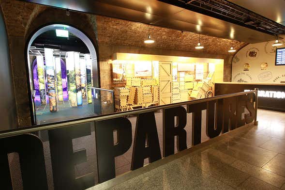 Entrada a EPIC, el Museo Irlandés de Emigración