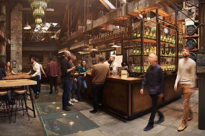 Interior de la destilería