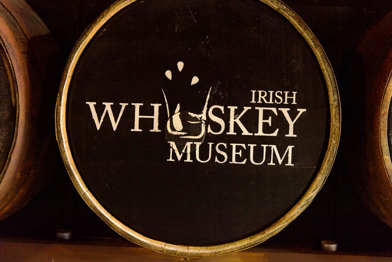 Irish whiskey matures in casks