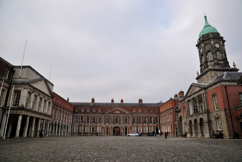 An interior courtyard in Dublin Castle