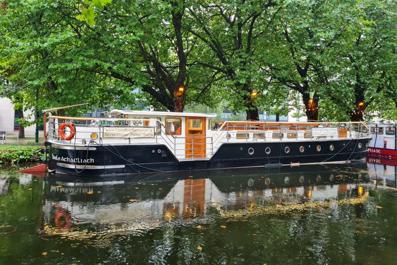 Canal Boat Restaurant on Dublin’s Grand Canal