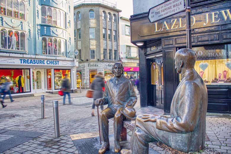Estatua a Oscar Wilde en Galway