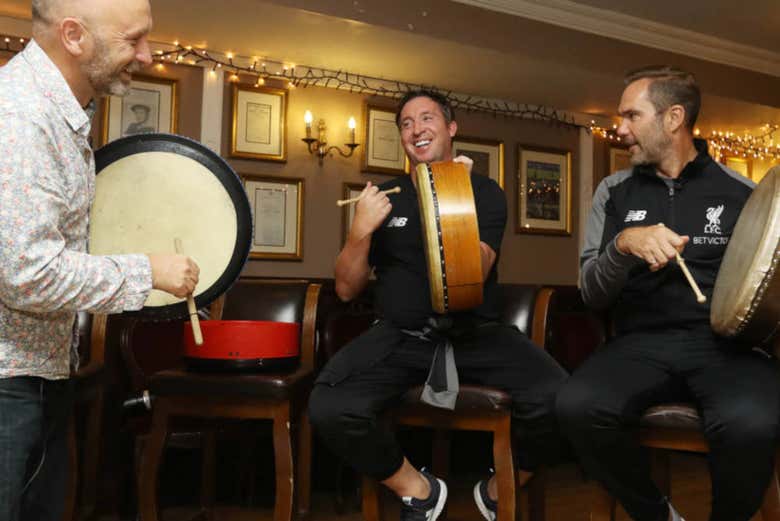 Músicos en Dublín
