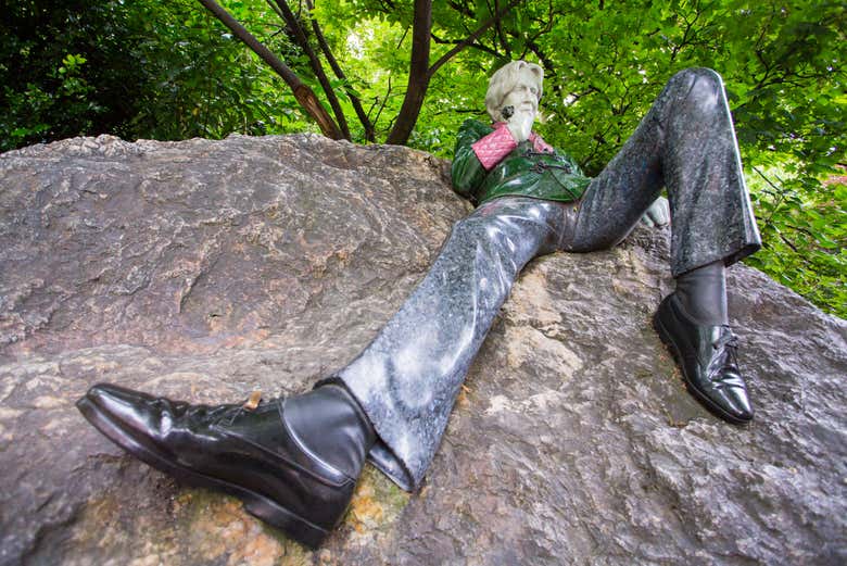 Statue d'Oscar Wilde à Merrion Square