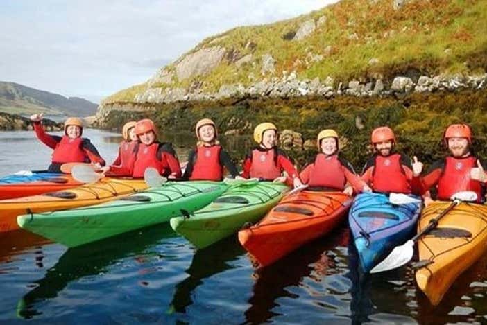 Enjoying the kayak route