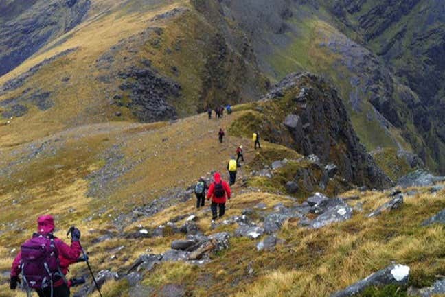 Trekking on Diamond Hill