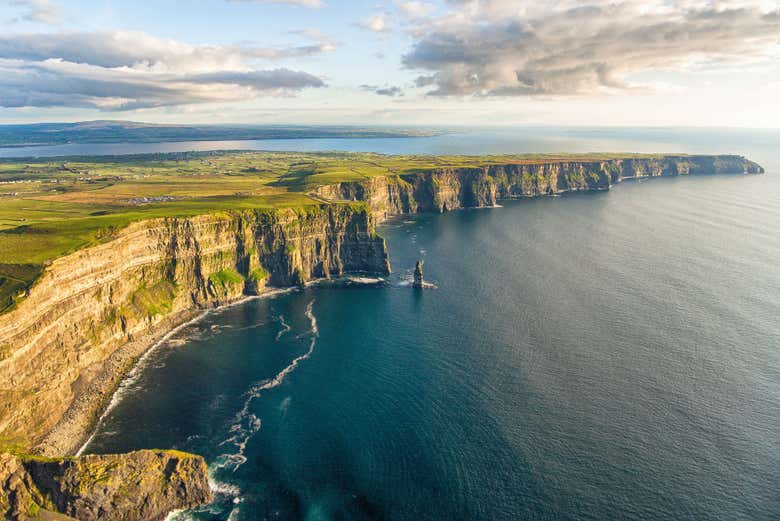 Cliffs of Moher from above