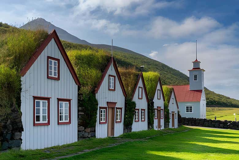 Tradicionales casas de turba