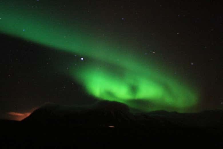 Contemplando as luzes do norte