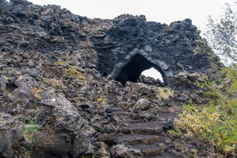 Formação Kirkjan em Dimmuborgir