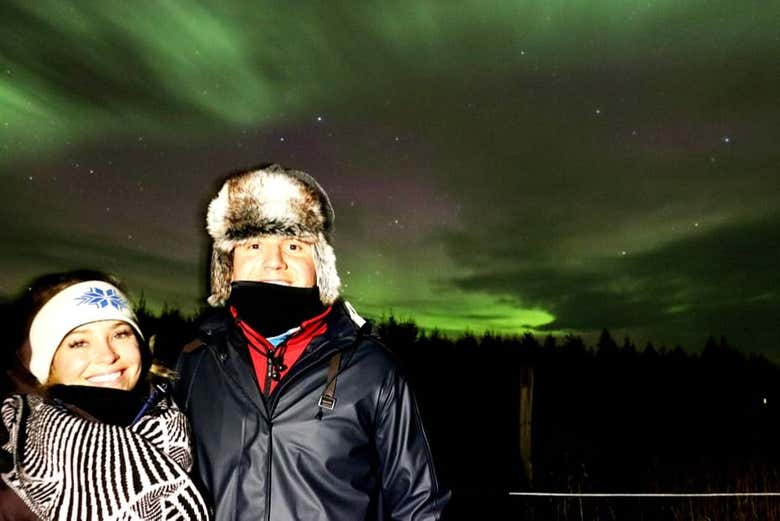 Desfrutando desse espetáculo natural