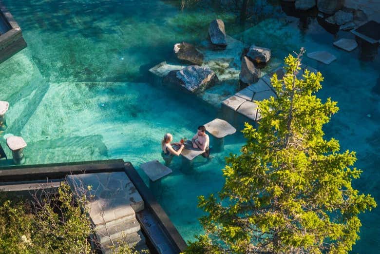 En la piscina de Forest Lagoon
