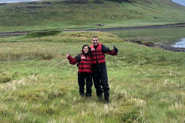 Preparados para o tour de caiaque